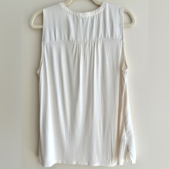 LOFT Creamy White Tank Top, Layering Tank, Business Casual, Size Medium - Picture 12 of 16